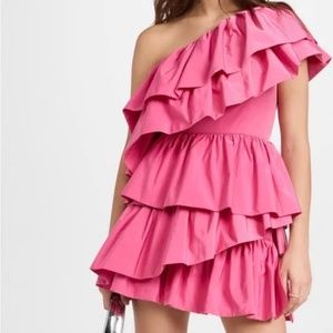 Endless Rose Women's One-Shoulder Ruffled Mini Dress